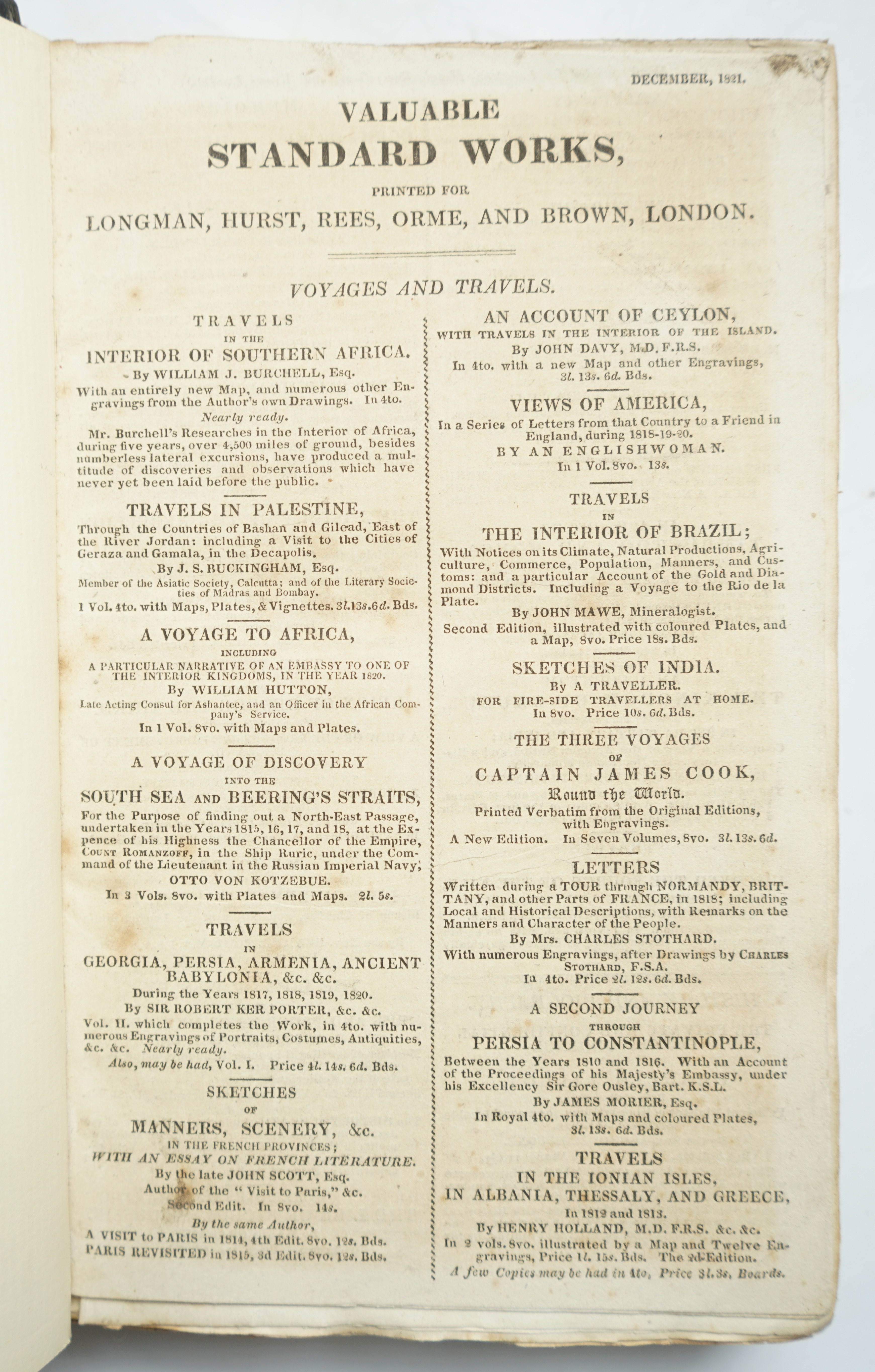 Byron, George Gordon Noel, Lord - Sardanapalus, a tragedy. The Two Foscari, a tragedy. Cain, a mystery, 1st edition, half title, 6 pages of advertisements bound in at beginning, rebound quarter calf, endpapers renewed, J